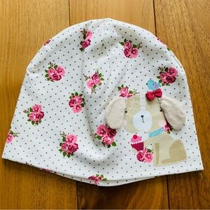 H&M Floral Hat Cotton Cottagecore Girl size 6 - 12 Months
